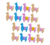 Kisangel 16 Gommine Colorate Forma Alpaca per Cancelleria Creativa per Decorare e Correggere Errori Scrittura Giocattoli Divertenti e Pratici Colore Casuale