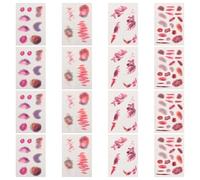 Kisangel 16fogli Per Cicatrici Temporanee Finte Ferite Horror Simulate Adesivi Per Simulati Lividi Per Feste e Cosplay Da Zombie Per Halloween Bordi Di Finti Forniture Per Degli Scagnozzi