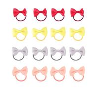 Kisangel 18 pollici Elastici Capelli con Fiocchi Boutique Colorati per Bambine e Neonate Fasce Elastiche per Codini Resistenti e Confortevoli in Nastro Grosgrain Accessori Colore Casuale