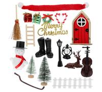 Kisangel 1set Miniatura Natale Accessorio Per Casa Delle Bambole Decorazione Di Natale Per Scene Miniatura Di Mobili Per Creare Atmosfere Festive e Accoglienti