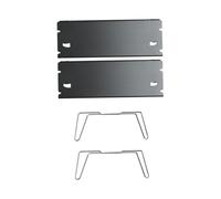 Kisangel 1set Tavolo Lega Di Alluminio Nero Per Esterni e Interni Per Camping Picnic e Uso Domestico Facile Da Montare e Riporre Multiuso e Portatile