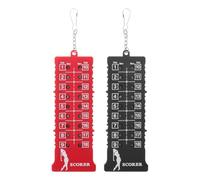 Kisangel 2 contatori di Colpi da Golf con Gancio - Contatore di punteggio da Golf Portatile - Display Leggero per Il monitoraggio dei Colpi a 18 buche per Allenamento e Competizione Sportiva