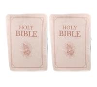Kisangel 2 cuscini decorativi a forma di Sacra Bibbia, cuscini a forma di libro