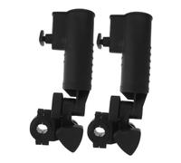 Kisangel 2 Ombrelli Golf Cart Regolabile in ABS Supporto per Carrelli Golf Passeggini Sedie Rotelle e Sedie Spiaggia Posizionamento Flessibile e