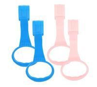 Kisangel 2 paia Anelli Tirapiedi per Ragazzo in PP Durevole per Lettino Aiuto per Apprendimento Stare e Camminare Leggeri e Sicuri per Rosa e Blu