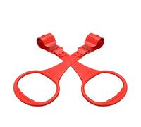 Kisangel 2 Pezzi Anelli Pull Up per Ragazzo Ragazza Gioco Sicuro Abs Rosso per Lettini e Recinti Supporto Ergonomico per Allenamento Camminata e Sviluppo Coordinazione Infantile