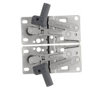 Kisangel 2 Pezzi Cerniere per Sportelli Armadio con Chiusura Soft e Molla Ammortizzante Supporto Resistente per Sportelli Sottolavello e Librerie Acciaio Laminato Freddo Funzionamento