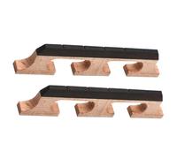 Kisangel 2 Pezzi Codice Pianoforte in Legno Sella Ponte Ricambio Ponte Del Bangio Sella Del Banjo Accessori Banjo Marrone Chiaro Legno