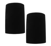 Kisangel 2 Pezzi Copertura Antivento in Spugna Nera per Microfono K688, Set, Filtro Anti-pop e Antispruzzo per Registrazione, Podcast e Performance Vocali Professionali