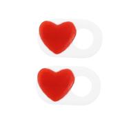 Kisangel 2 Pezzi Copertura Webcam Privacy Ultra Sottile con Cuore Protezione Anti-Hacking per Laptop Tablet Desktop Copri Camera Scorrevole Facile da Usare Regalo Sicurezza Digitale per