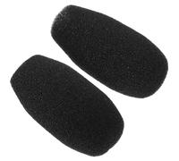 Kisangel 2 Pezzi Coprimicrofono in Spugna Mini Parabrezza per Microfono a Bavero 48x22x12mm Copertura Antivento Microfono Cuffia da Risvolto per Registrazioni, Presentazioni e Interviste