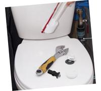 Kisangel 2 pezzi Elementi di Fissaggio per Sedile WC Cerniere Resistenti in Acciaio Inossidabile con Supporto ABS Ricambi Compatibili per Copriwater Standard Facili da Installare e