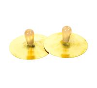 Kisangel 2 pezzi Finger Cymbals With Wooden Handles Musical Percussion Instrument For Belly Dance And Parent Child Music Education Safe And Cymbals For Musical Development