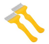 Kisangel 2 Pezzi Forchetta Uncapping per Apicoltura Inossidabile Resistente Strumento Manuale per Estrarre Sciroppo da Nido Punta Liscia per Protezione Arnie Compatibile con Diverse