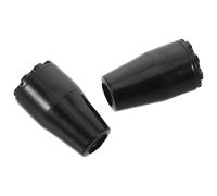 Kisangel 2 Pezzi Manicotto per Maniglia di Caldaia in Plastica Nera, Resistente al Calore, Compatibilità con Manici per Cucine e Forni, Design Moderno con Filettatura 10mm