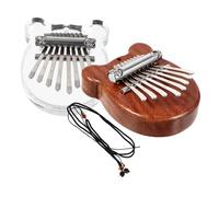 Kisangel 2 pezzi Mini Kalimba Note per Principianti Pianoforte Cartoon Strumento Musicale Portatile per Melodie Facili e Chiari