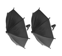 Kisangel 2 Pezzi Ombrellino Parasole per Cellulare da Auto con Manico Flessibile Regolabile Copertura Antiriflesso e Clip Stabile per Navigazione Sicura e Protezione Solare