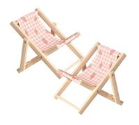 Kisangel 2 pezzi Supporto Cellulare da Tavolo in Legno Portatelefono con Design Sdraio da Spiaggia Stand per Smartphone Stabile e Decorativo