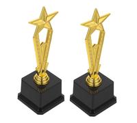 Kisangel 2 Pezzi Trofei Stella Dorata per Mini Premi Celebrativi per Balletto Ginnastica Oratoria e Sport Decorazioni Ispiratrici per Feste e Competizioni Scolastiche