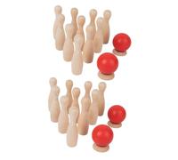 Kisangel 2 Set Bowling per Kit Sportivo Interattivo per Educativo per Anni Materiali Sicuri e Pratici Sviluppo Motorio e attività