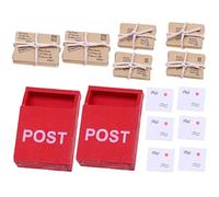 Kisangel 2 Set Cassette Postali Miniatura con Pacchi Accessori Decorativi per Case delle Piccole Scatole Realistiche per Doll House