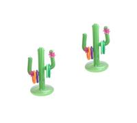 Kisangel 2 Set Decorativo Gonfiabile Cactus PVC Simulazione Cactus per Piscina Spiaggia e Facile da Riporre e Riutilizzare Materiale Resistente e Duraturo