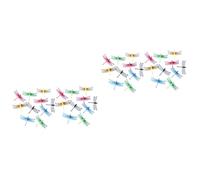 Kisangel 2 Set Decorazioni Forma Libellula Accessori Magnetici per Composizioni Floreali Adatti per Ed Esterni 20 Pezzi*2