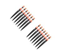 Kisangel 2 Set Emettitore Gocciolatore Regolabile per Irrigazione con Picchetto da Irrigazione Flessibile per Piante E Compatibile 7 Pezzi*2