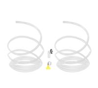 Kisangel 2 Set Kit Tubo Scarico Condensa Condizionatore con Connettore per Finestra e Split Tubicino Drenaggio Acqua Ac per Installazione Facile e Efficienza Elevata