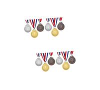 Kisangel 2 Set Medaglie in Oro Bronzo per La All'Asilo Medaglie per Vincitori con al Medaglie in Oro per La Corsa Medaglie per 6 * 2