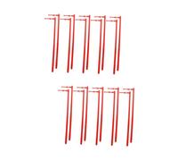 Kisangel 2 Set Parti del Mulino A Mestiere Ruote Pin Ragazzo per I Piccolo Bastoncini di Mulino A Fai da Te Pali per Fabbricare Mulini A PVC Rosso 10 Pezzi * 2