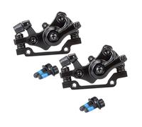 Kisangel 2 Set Pinze Freno Disco in per Mountain Bike e Bici Corsa Kit Completo con Freno Anteriore e Posteriore Resistente e Facile Installare per Sicurezza e Controllo Ottimale