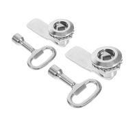 Kisangel 2 set Serrature Cam in Lega con Chiavi Chiusura Resistente per Armadietti Elettrici e Cestini Blocca Porte e Cassetti Facile da Installare Design Moderno e Multifunzionale