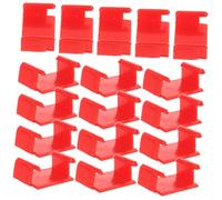 Kisangel 20 Clip Fissaggio Binari Treno in Plastica Connettori per Rotaie Accessori Ferroviari Facili da Montare per Layout e Giochi Creativi