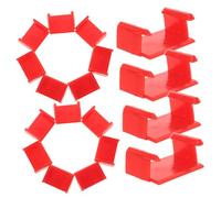 Kisangel 20 pezzi Clip di Sicurezza per Binari Trenino Rosse Accessori Pista Treno Connettori Ferrovie Giocattolo Resistenti per Collegamento Stabile e Gioco Interattivo