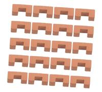 Kisangel 20 pezzi Mini Mattoncini da Costruzione per Modellismo Case Mattoni Artigianali Realistici per Micro Paesaggi Giardino DIY per Ufficio Accessori per Giochi di Architettura
