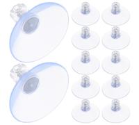 Kisangel 20 Pezzi Ventose a Vite M5 in Pvc con Dado per Vetro e Tavolo | Struttura Vite e Dado in Acciaio Inox, per Piastrelle e Specchi, Uso su Parete o Parasole Auto