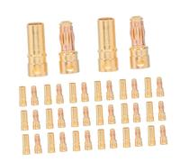 Kisangel 20 Set Connettori Banana Proiettile per Motori Rc Connettori Maschile Femminile per Batterie e Esc Elevata Conduttività e Trasmissione Stabile per Modellismo