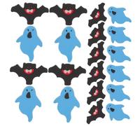 Kisangel 200 pezzi Gomme da Cancellare Halloween Mini Forma di Pipistrello e Fantasma Gomme Adorabili per Matite come Premi per Classe Riempitivi per Sacchetti Party e Accessori Scolastici
