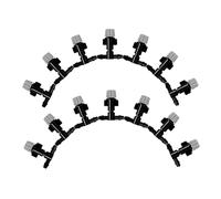 Kisangel 25 Pezzi Spruzzatore Nebulizzatore da Ugelli Regolabili per Irrigazione Automatica e Raffreddamento Piante Nebulizzazione per Irrigazione Micro delle Piante