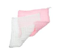 Kisangel 2pezzi Burp Cloth Assorbenti Cotone Per Ragazzo Ragazza Lavabili e Morbidi Per Ruttino e Della Delicata Confezione Da Bianca
