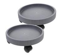 Kisangel 2pezzi Carrello Portavasi con Ruote per Piante da Vassoio Resistente in Materiale per Fioriere Pesanti Supporto Pratico e Trasportabile