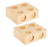 Kisangel 2pezzi Kit Piani Inclinati in Legno Per Esperimenti Di Dinamica e Attrito Statica Accessori Scolastici Per Trolley Meccanici Attrezzatura Didattica Per Laboratori Di Fisica