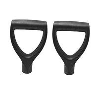 Kisangel 2pezzi Manici Plastica Per Pala Da Neve e Scavo Impugnatura Ergonomica Antiscivolo e Leggera Sostituzione Manico Pala Giardino e Badile in Pvc