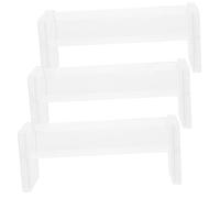 Kisangel 3 pezzi Espositore Trasparente da Tavolo Organizer per Bottiglie e Stand per Dolci Scaffale Impilabile per Profumi e Oggetti da Collezione Supporto Versatile per Casa e Negozi