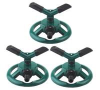 Kisangel 3 Pezzi Irrigatore Rotante per Spruzzatore con Base Stabile per Irrigazione e Idrico Struttura Resistente e Perdite per Piante