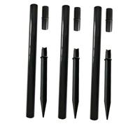Kisangel 3 set Picchetti Rinforzati in Plastica per da Giardino Supporti Inclinate Resistenti Intemperie per Lampade Esterno Accessori Ricambio per Lampade Outdoor