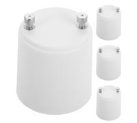 Kisangel 4 adattatori per portalampada da GU24 a E26, adattatore da portalampada GU24 a lampadina E26, resistente al calore fino a 120℃, convertitore per per lampadine a LED, applique da parete