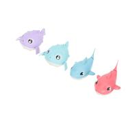 Kisangel 4 Giocattoli da Bagno per Animali Marini Carica Giocattoli da Bagno per e per Bagnetto e in Piscina Colori Misti Shark Pufferfish Colore Casuale Colore Casuale
