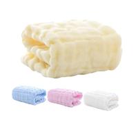 Kisangel 4 pezzi Asciugamani Quadrati in Cotone Strati per Ragazzo Ragazza Salviette Morbide e Assorbenti per Bava e Bagnetto Lavabile in Lavatrice